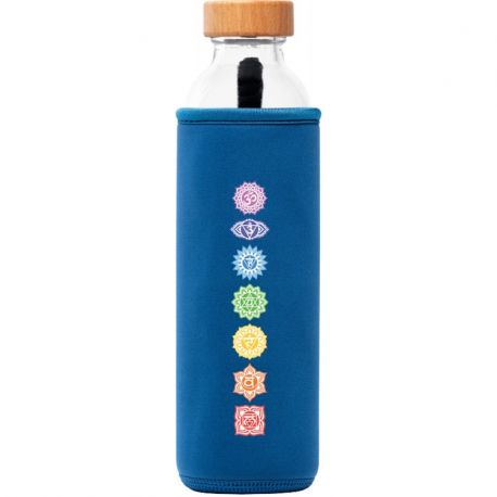 Bouteille verre revitalisante 500ml, Flaska, Chakras
