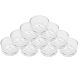 10 bougeoirs en verre pour bougie chauffe-plat 