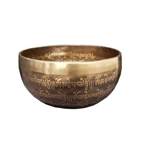 Bol chantant Tibet gravé main 12,5 cm