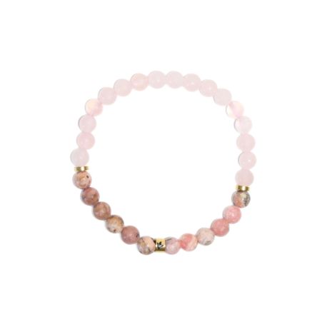 Bracelet Chakra du Cœur Perles rondes 6 mm