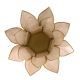 Bougeoir en coquillage Lotus Rose et Or 