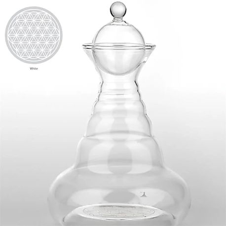 Carafe Vital Water Alladin Fleur de Vie blanche