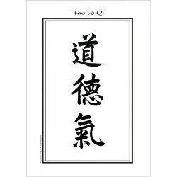 Affiche Kanji Tao Tö Qi