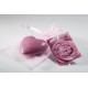 Savon naturel Bio "Cœur rose" 65g sachet Organza